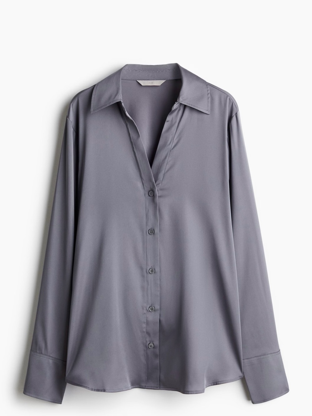 H&M Taupe Button-Up Shirt